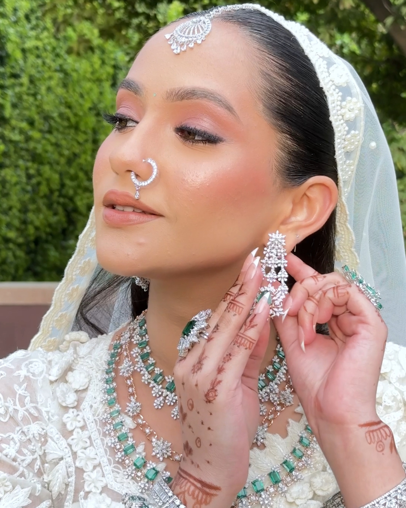 Our beautiful AB Muse in Delicate Jaal Saree