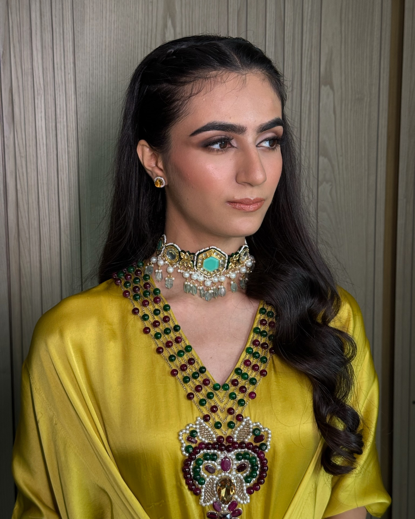 Our beautiful AB Muse in Jeweled Olive Kaftan