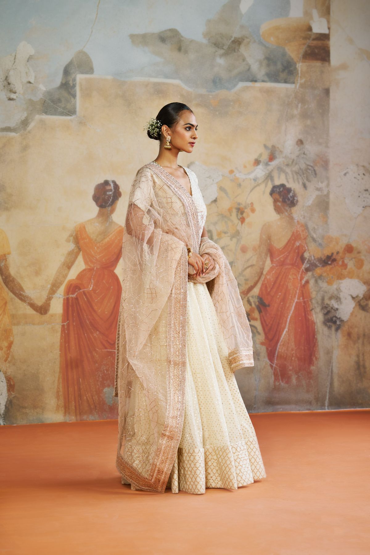 Pink kedia short kurta set