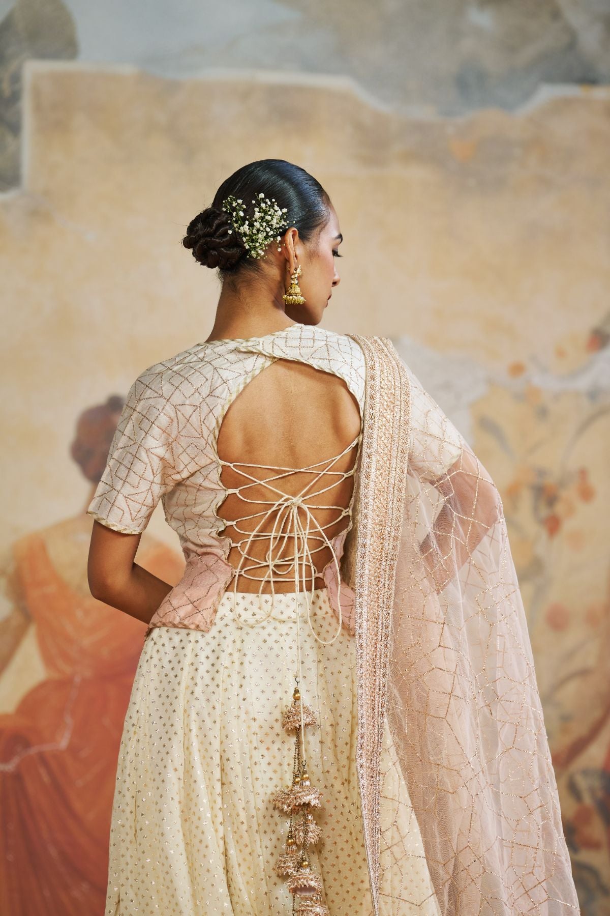 Pink kedia short kurta set