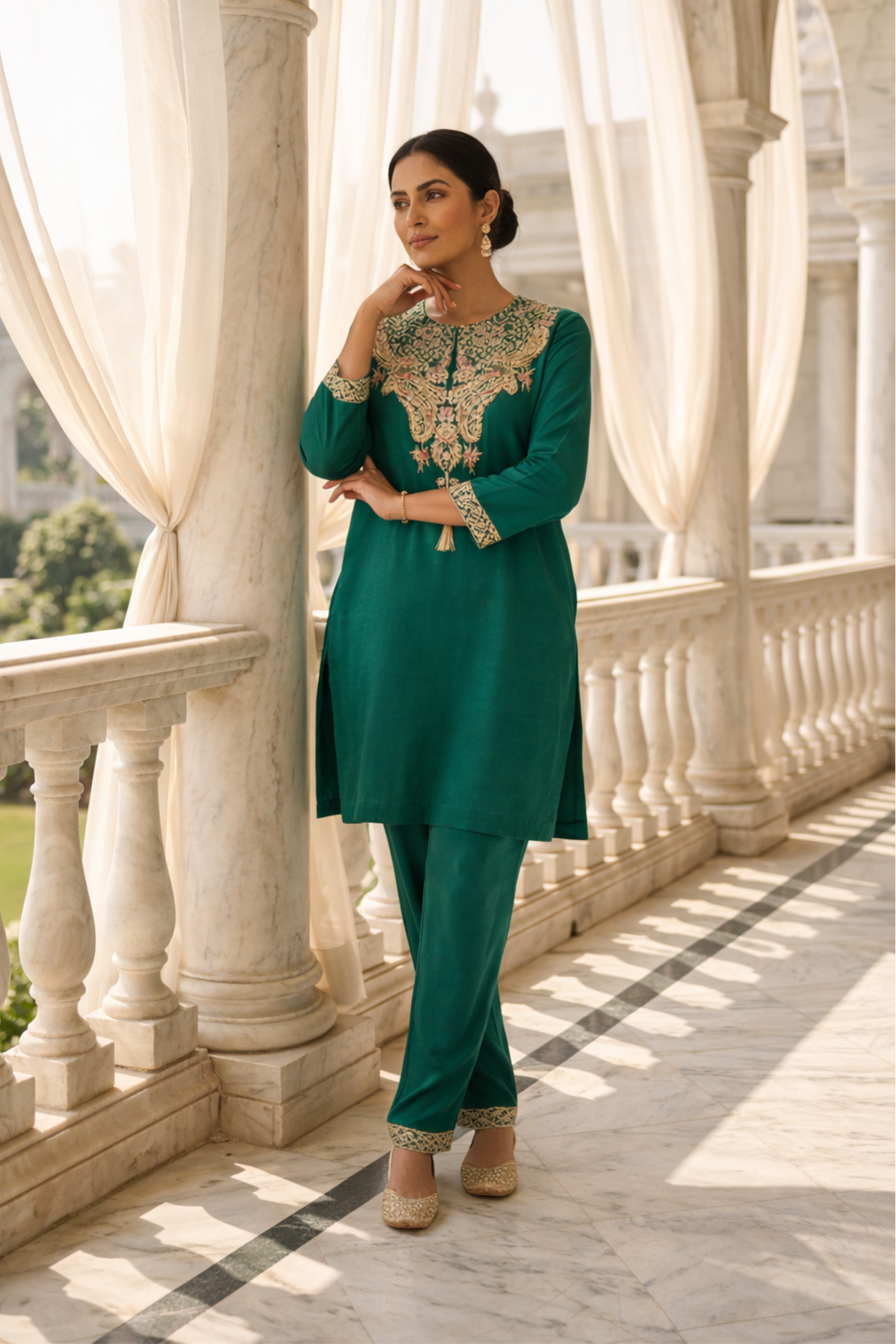 EMERALD GREEN COORD SET