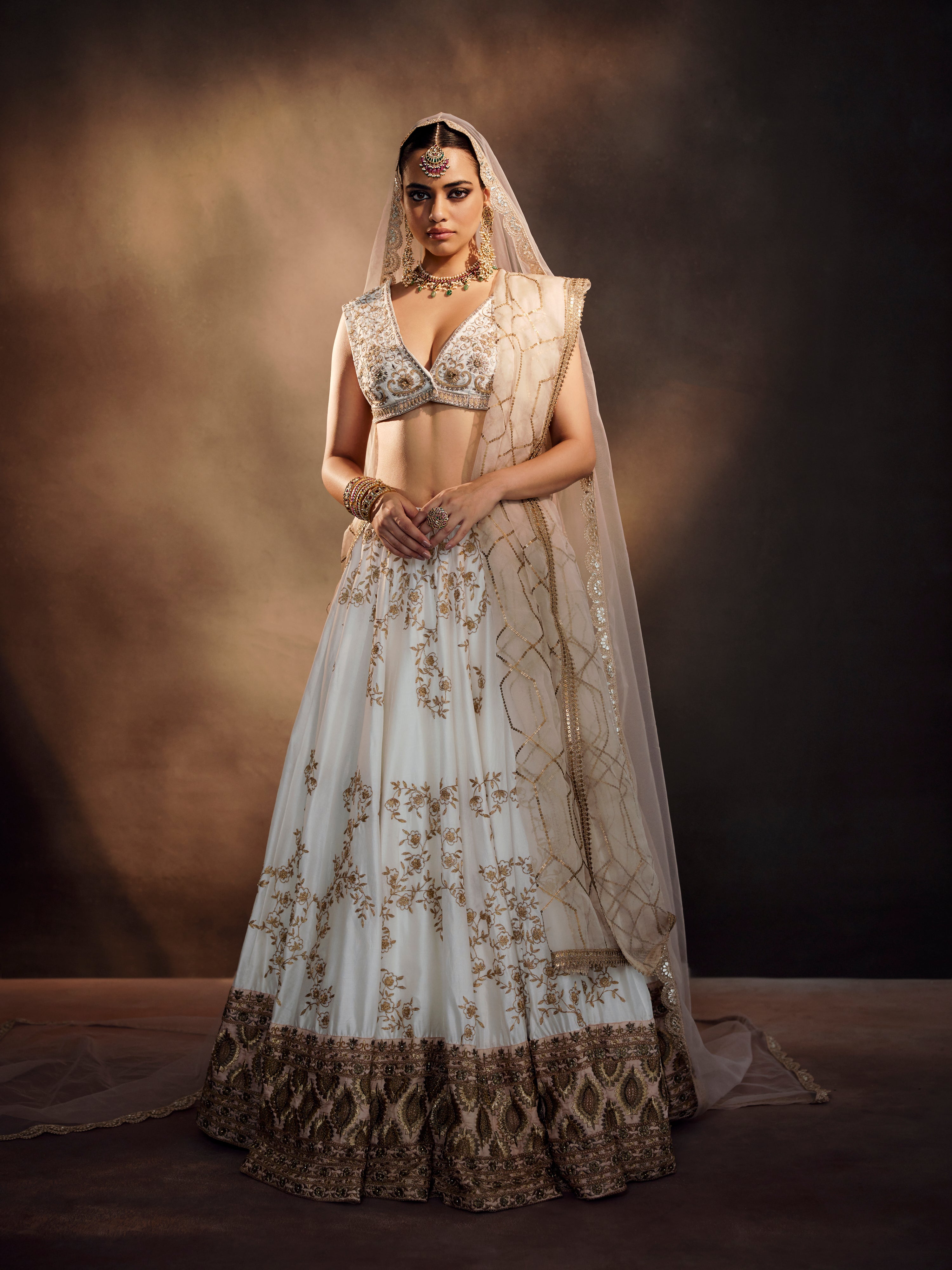 Blush and Ivory Lehenga