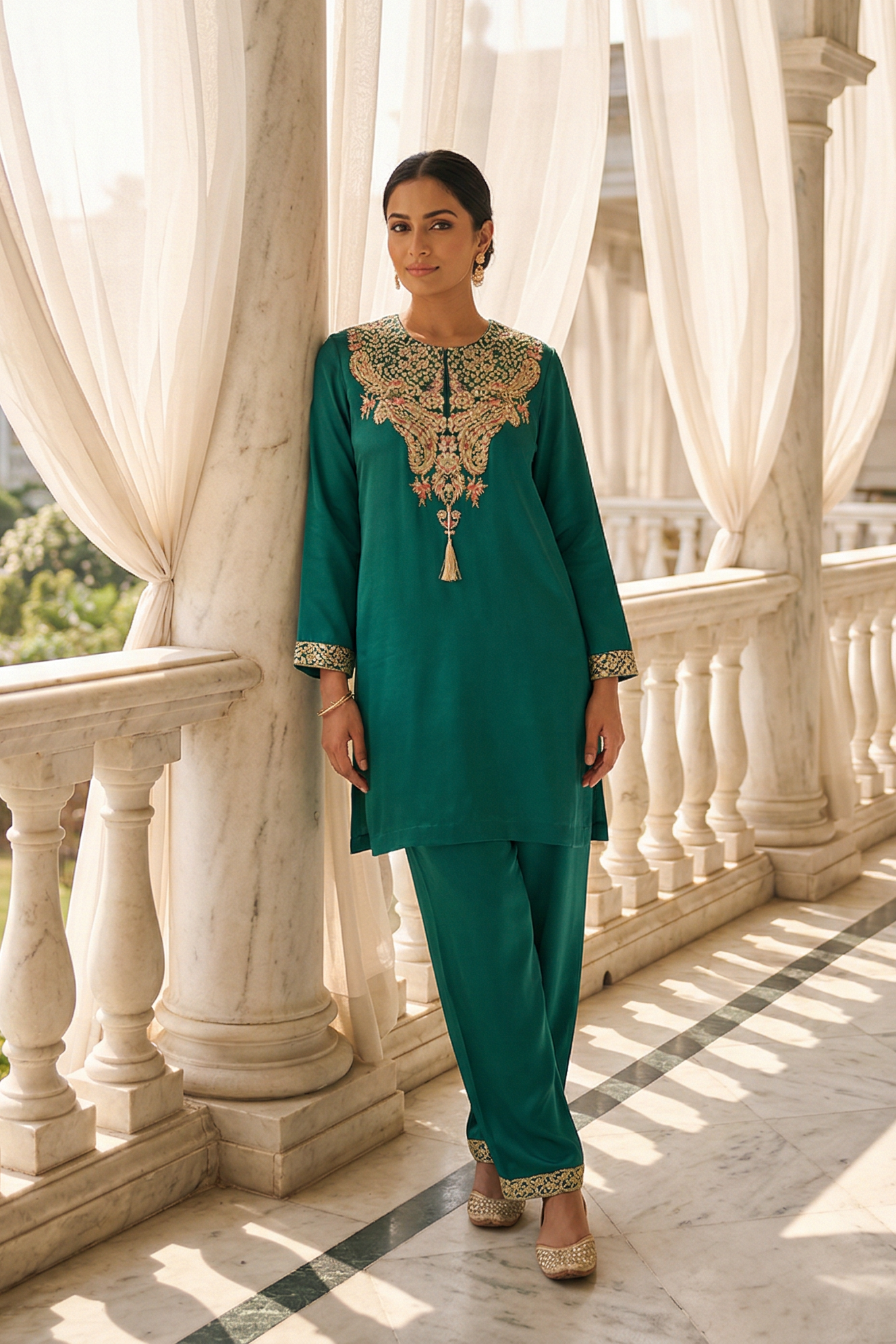 EMERALD GREEN COORD SET