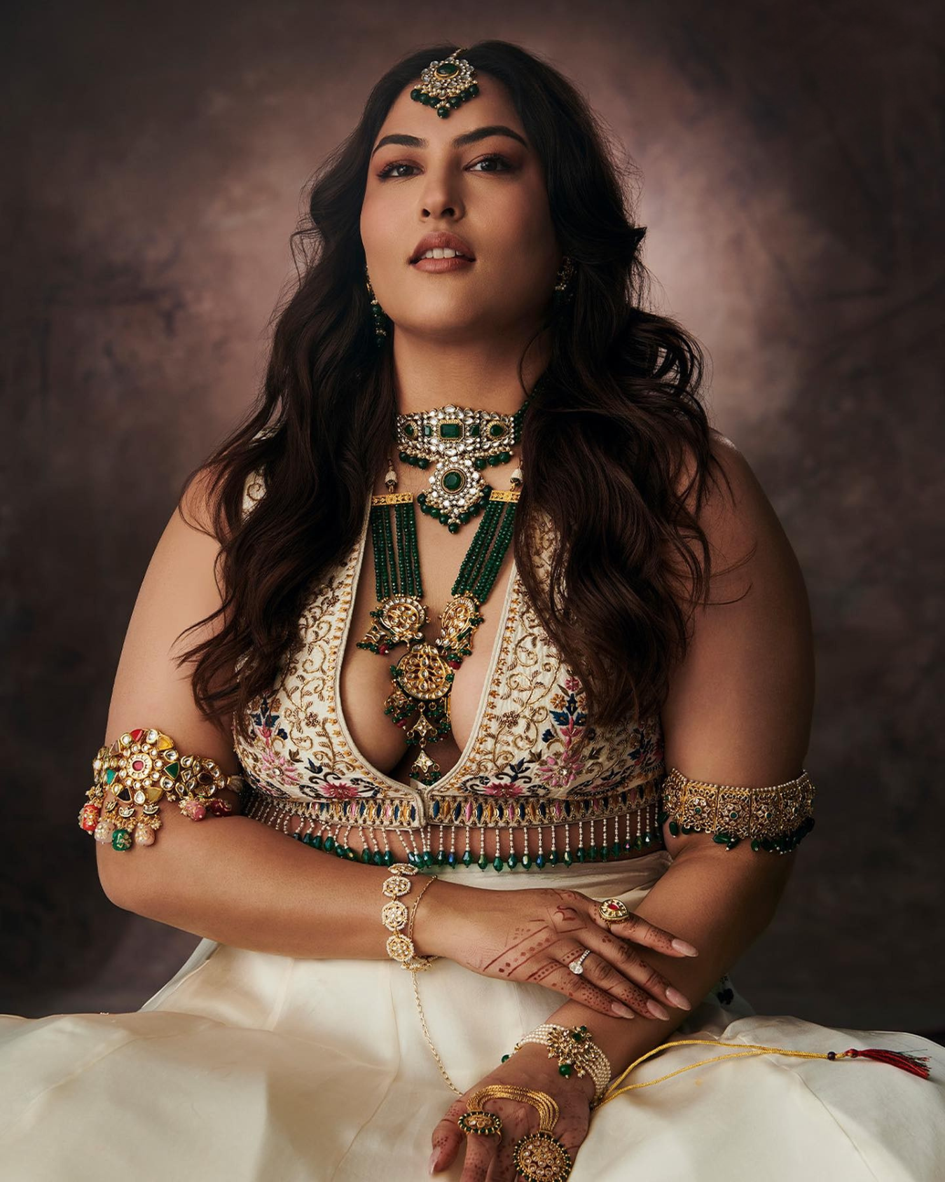 Sakshi Sidwani in Freya tasseled blouse