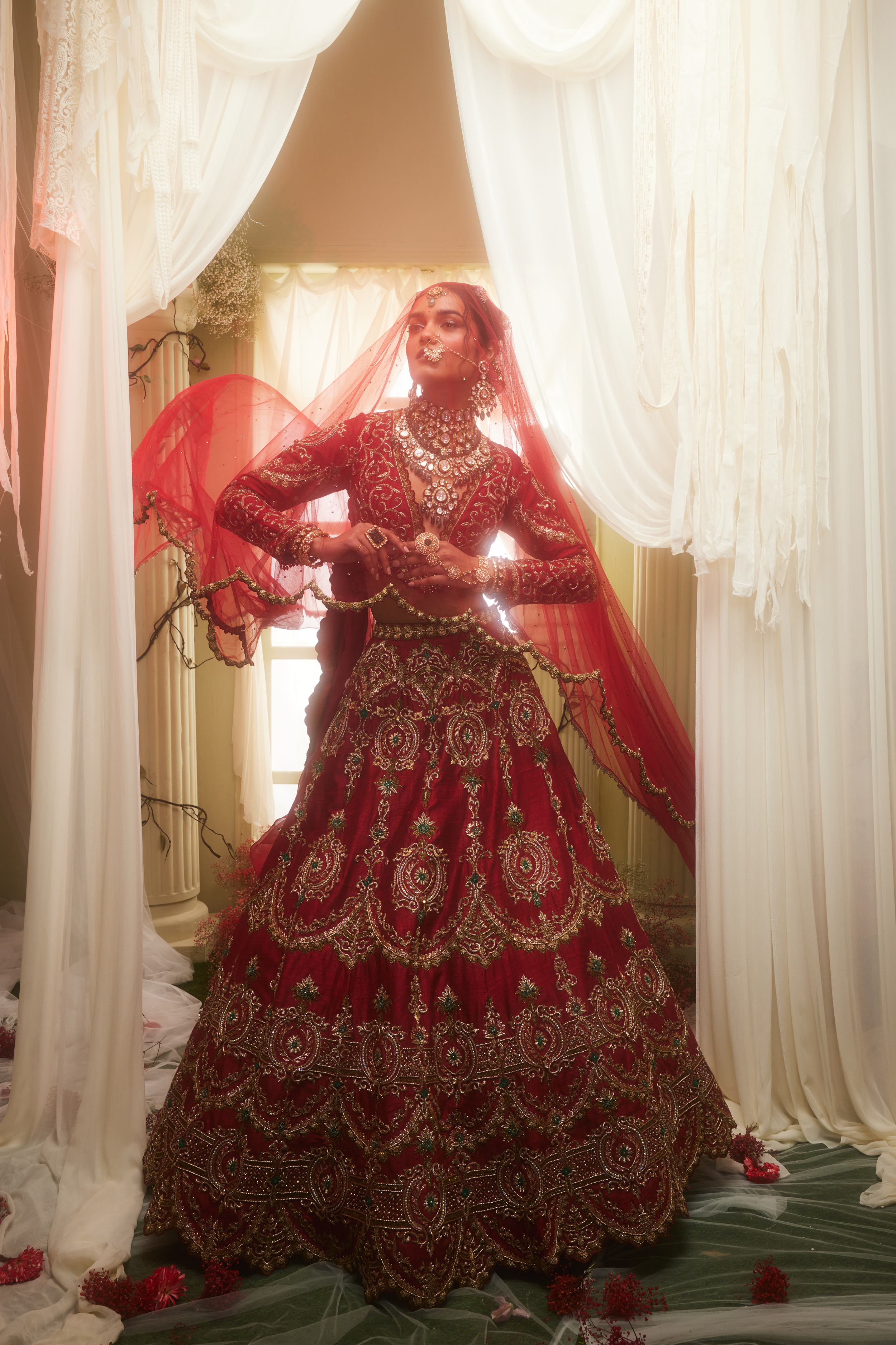 Nandini Gupta in Alexandra Lehenga