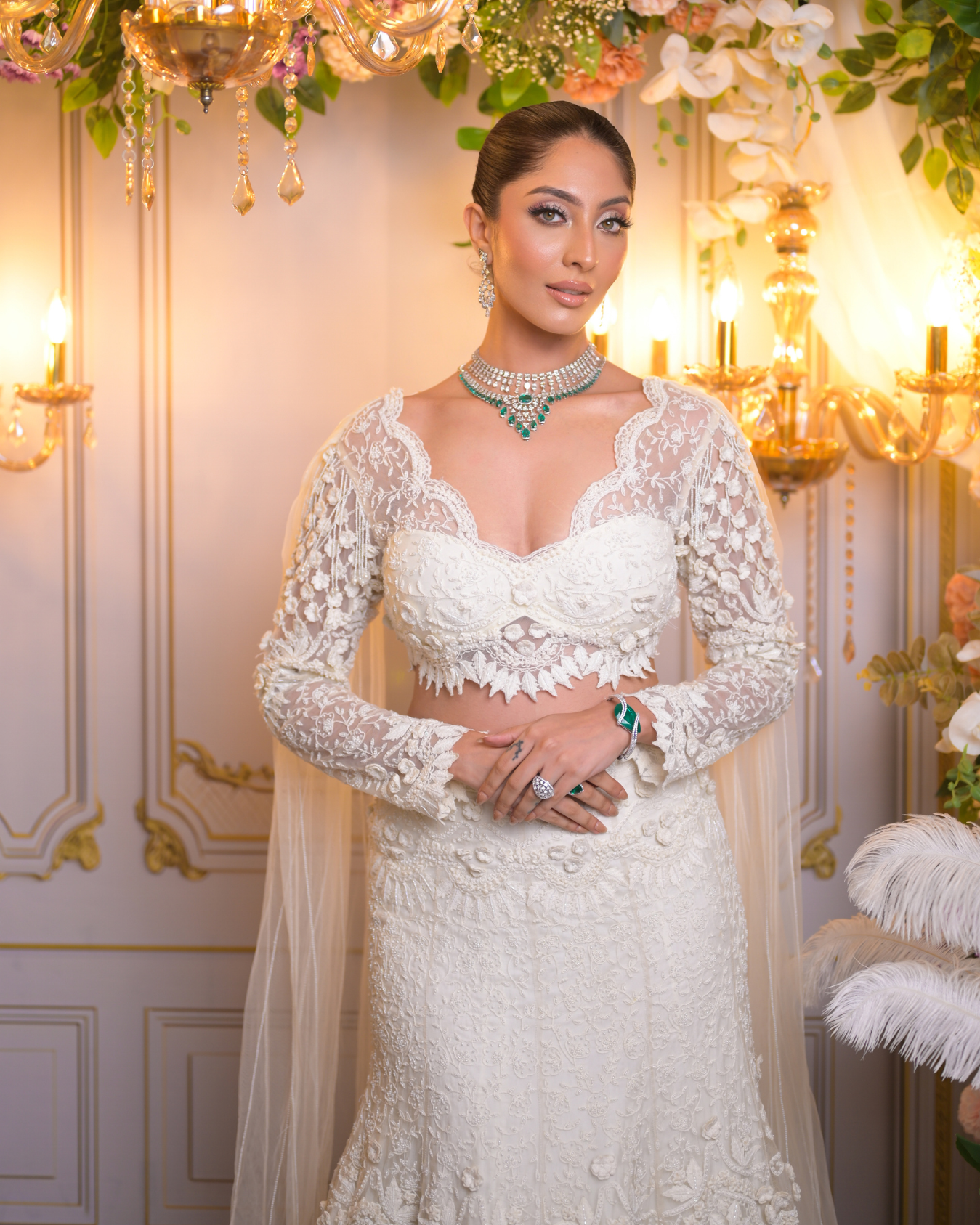 Our beautiful AB Muse in Daisy Saree