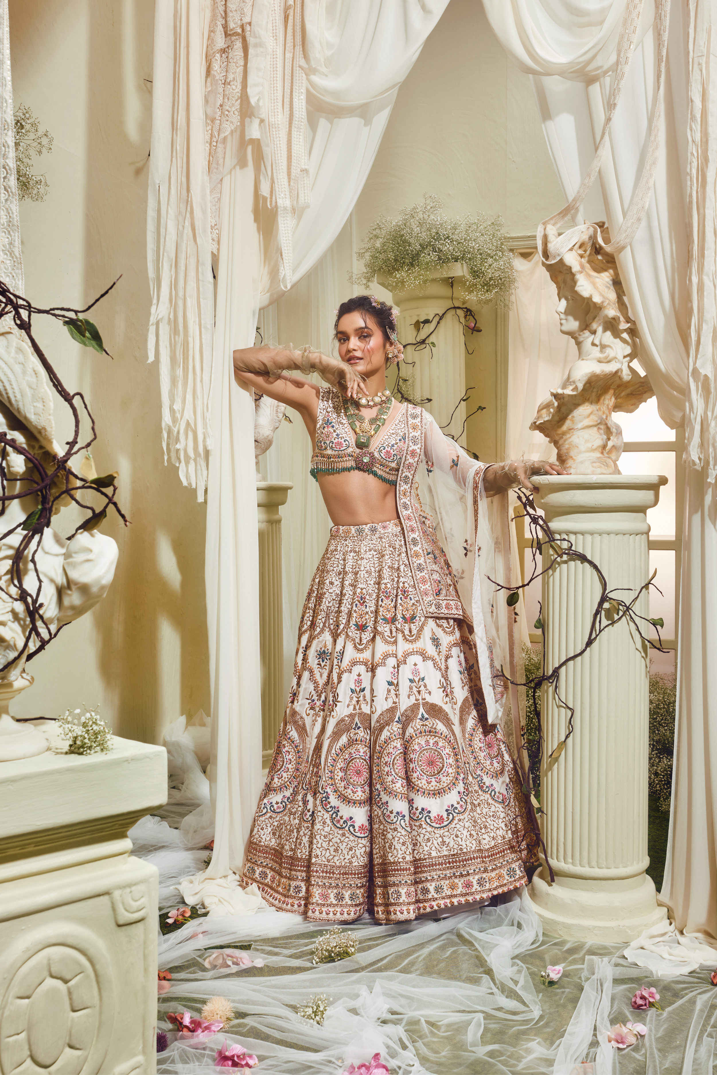 Sakshi Sidwani in Freya tasseled blouse