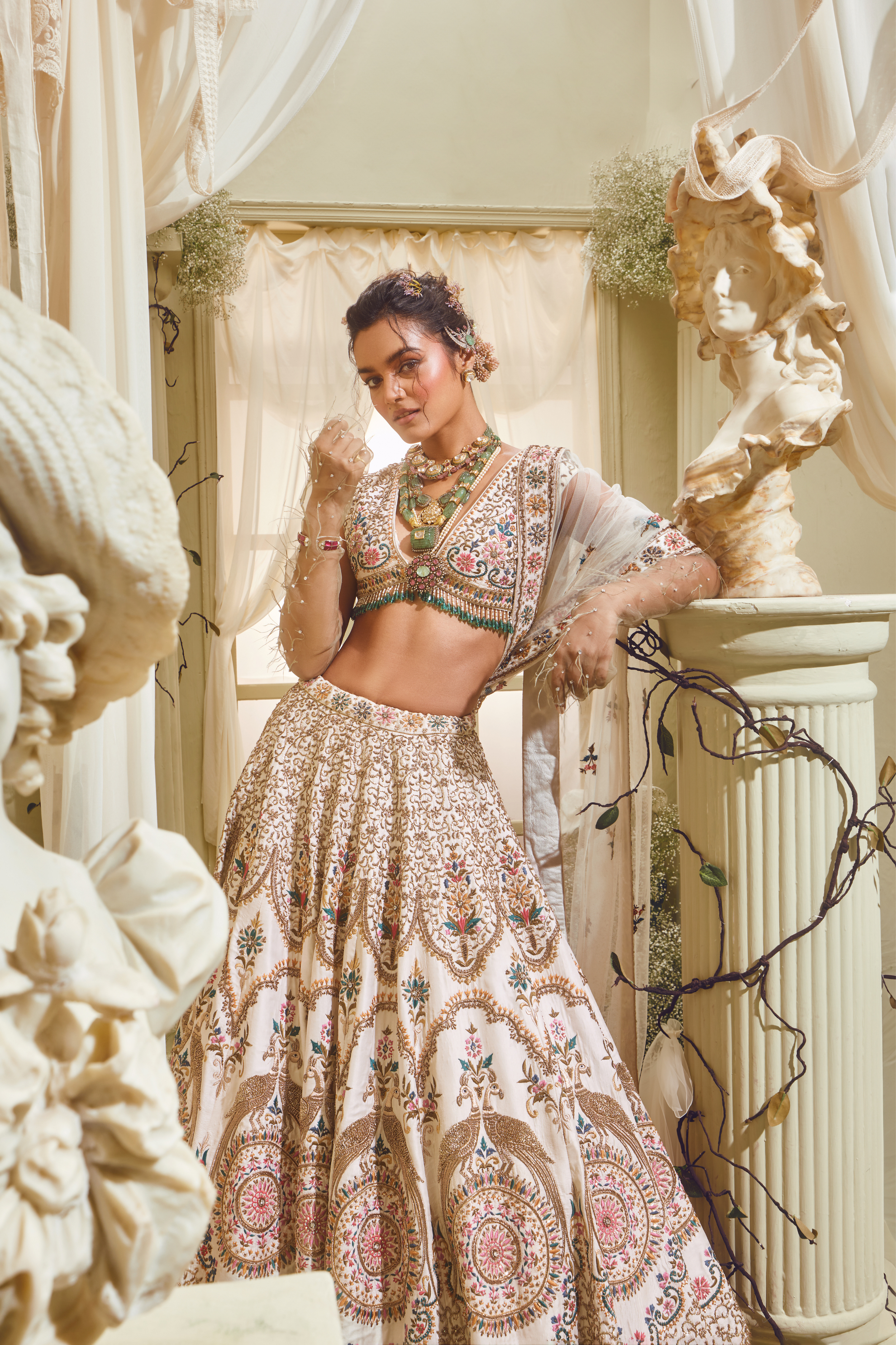 Sakshi Sidwani in Freya tasseled blouse