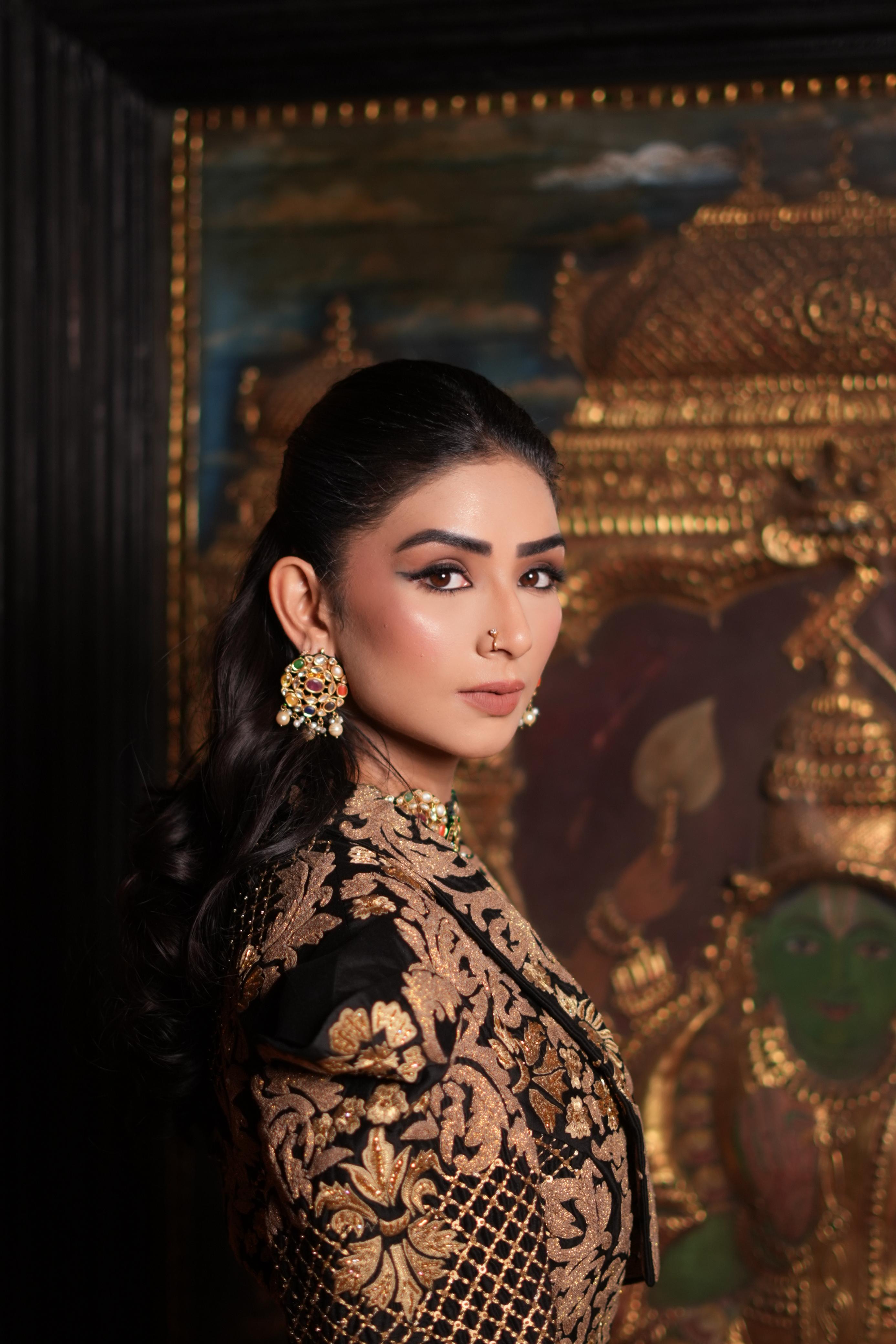 Atishaa Pratap Singh in Zoe black peplum jacket