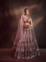 Pearl White Zardozi Lehenga