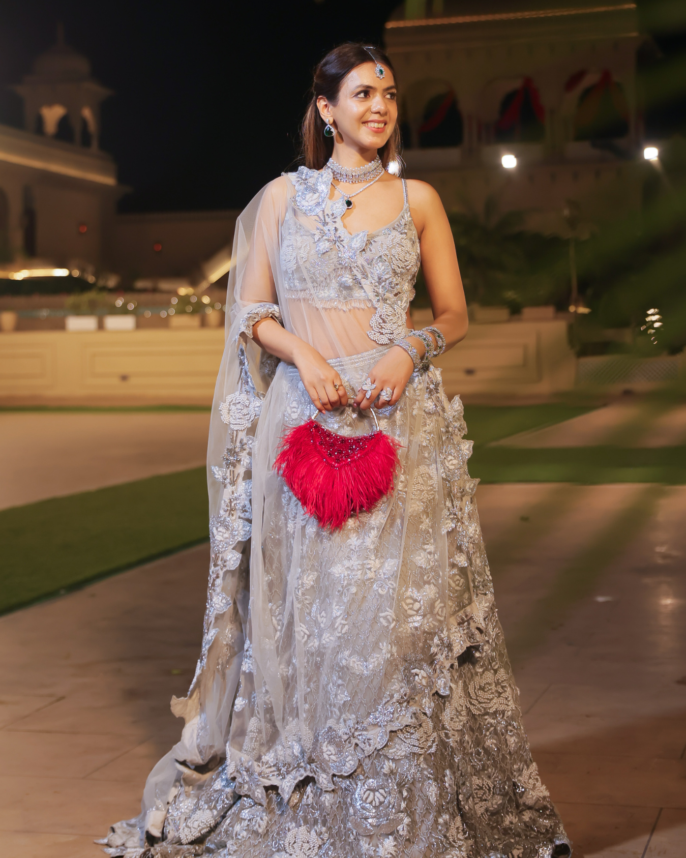 SNEHA ADVANI in Charlotte Lehenga
