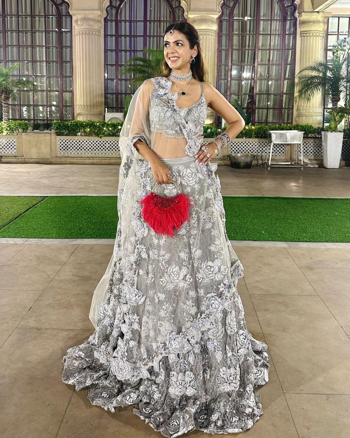 SNEHA ADVANI in Charlotte Lehenga