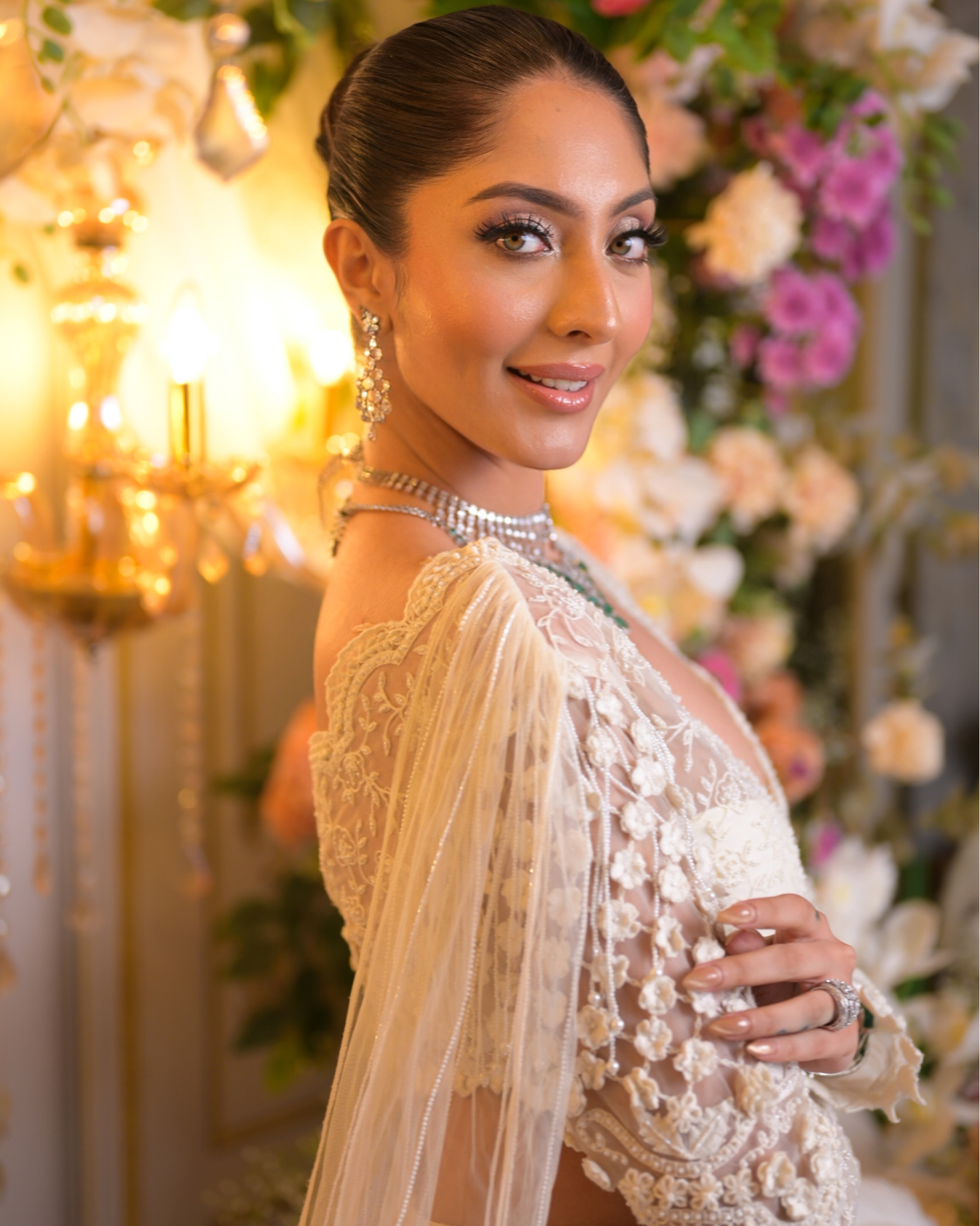 Our beautiful AB Muse in Daisy Saree