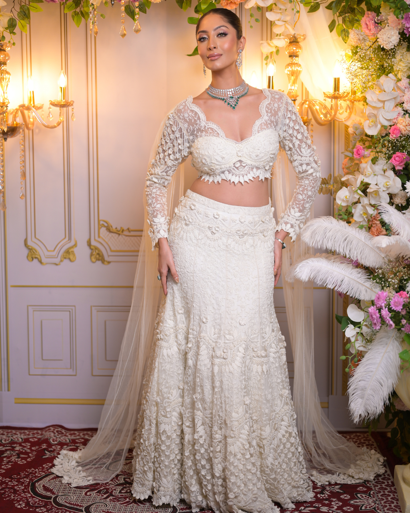 Our beautiful AB Muse in Daisy Saree