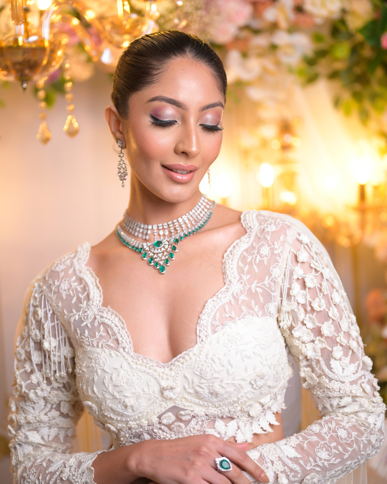 Our beautiful AB Muse in Daisy Saree