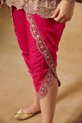 Pakistani Kurta and dhoti pants with dupatta