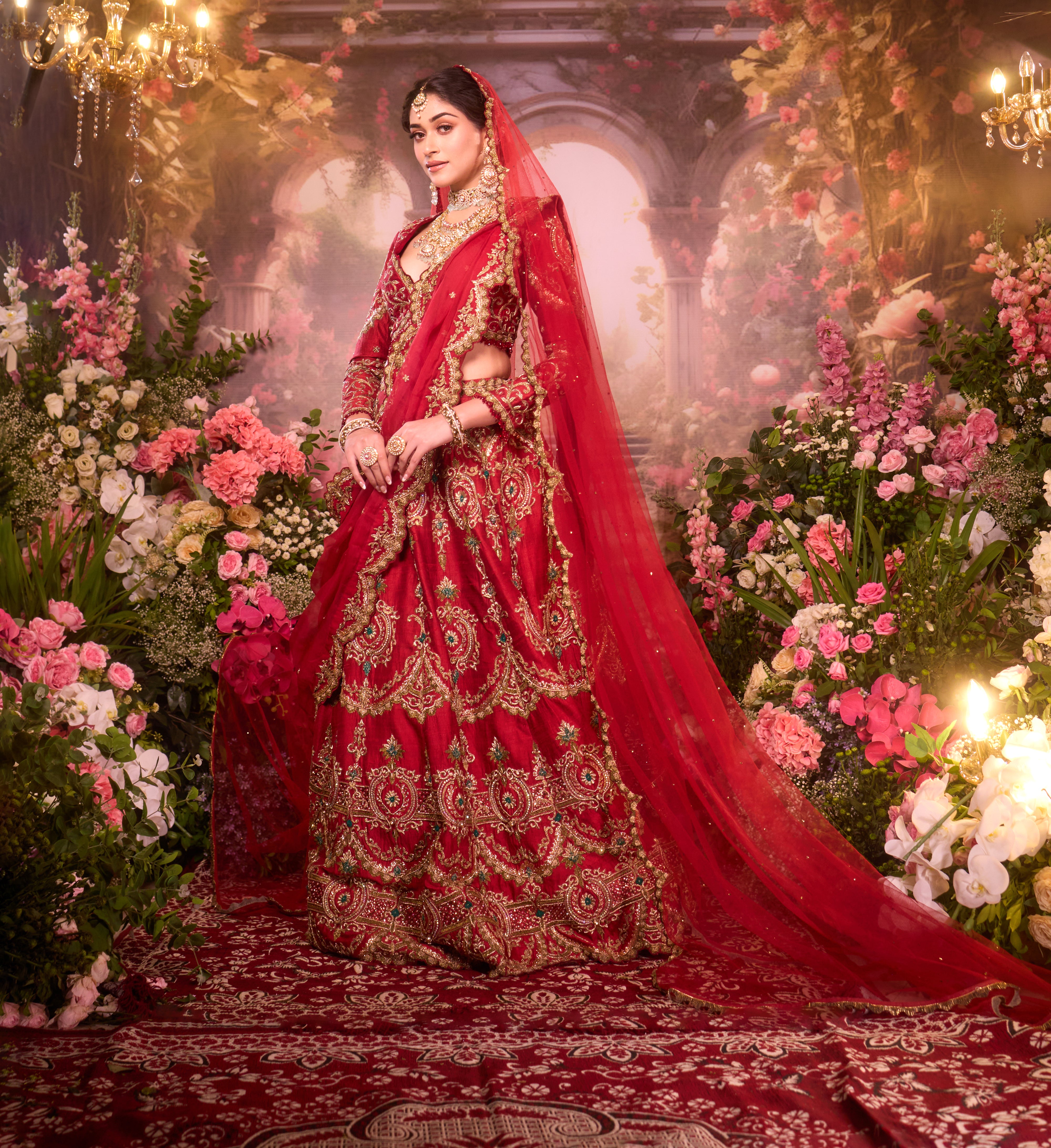 Nandini Gupta in Alexandra Lehenga