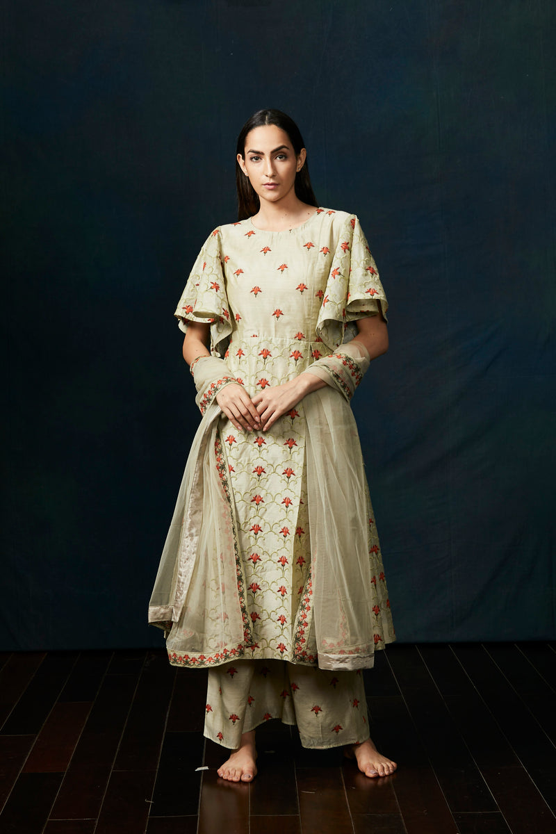 Green Sharara Suit