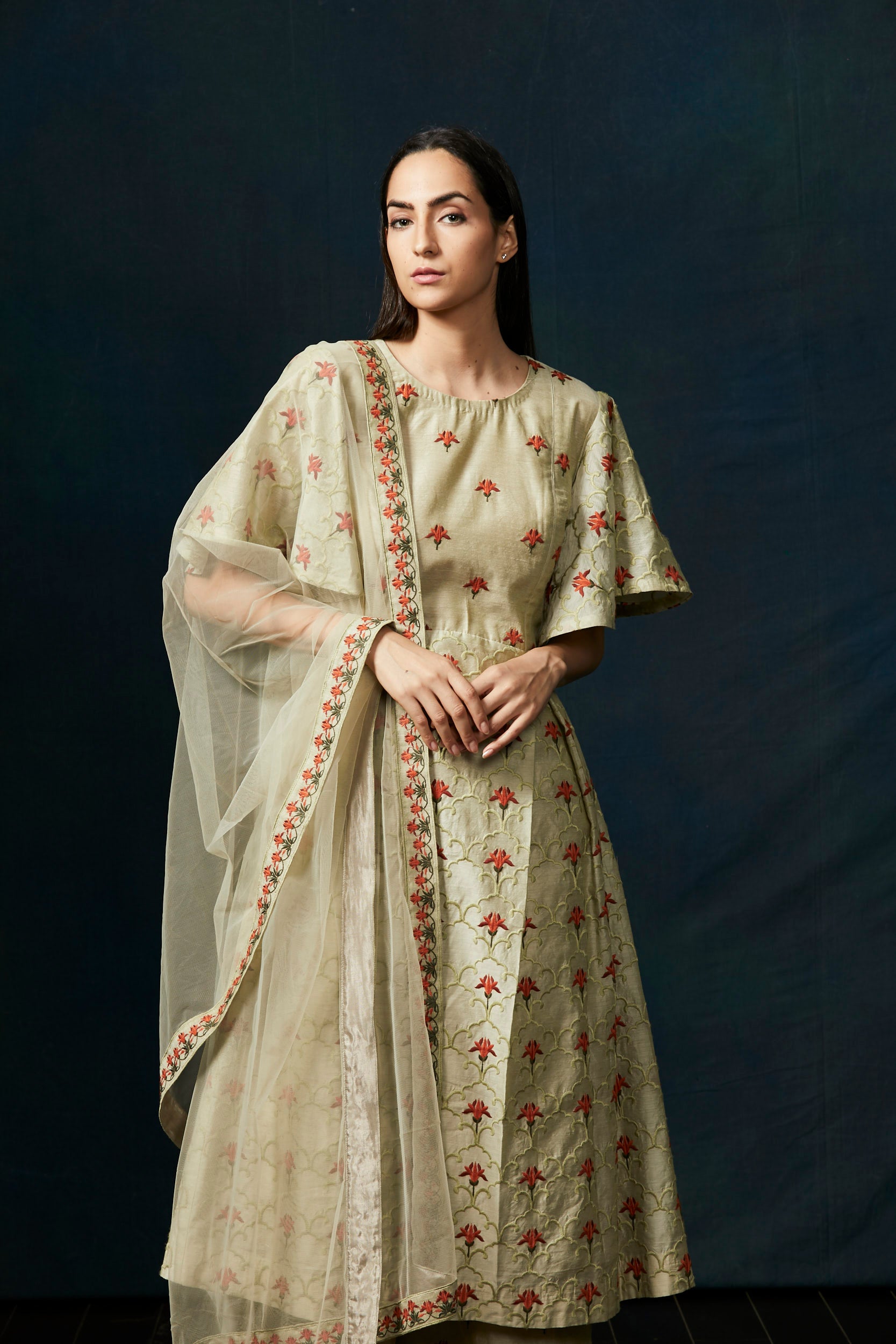 Green Sharara Suit