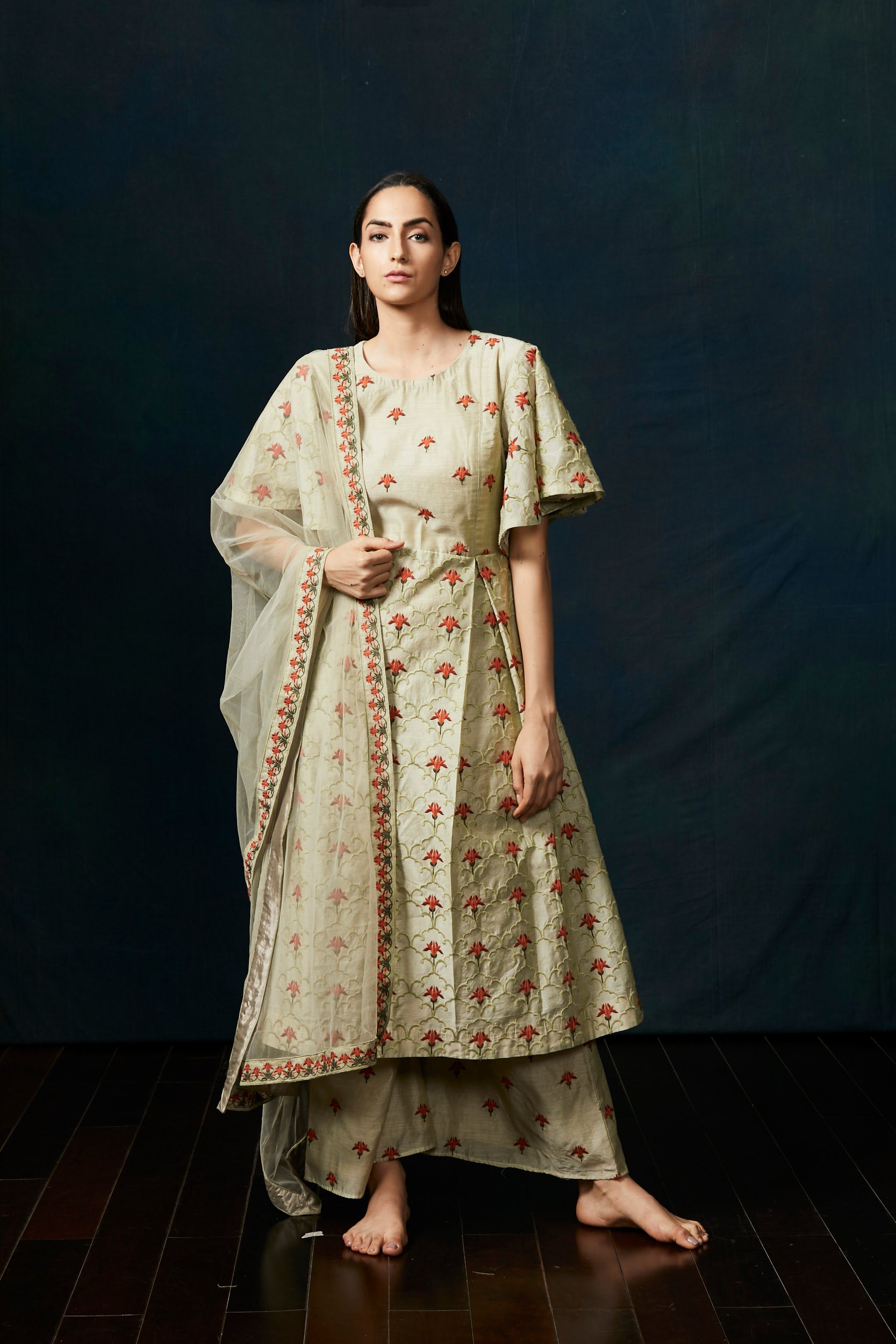 Green Sharara Suit