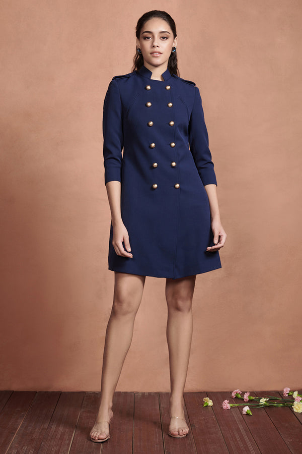 Cobalt Blue Duchess Blazer Dress