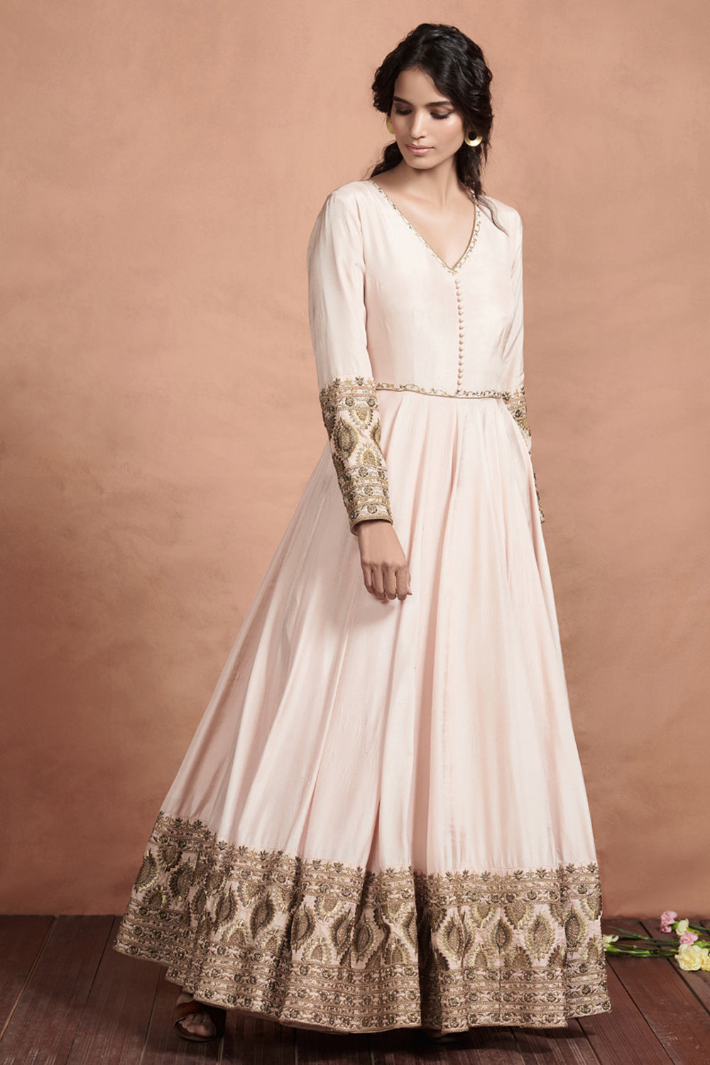 Blush Pink Anarkali Set