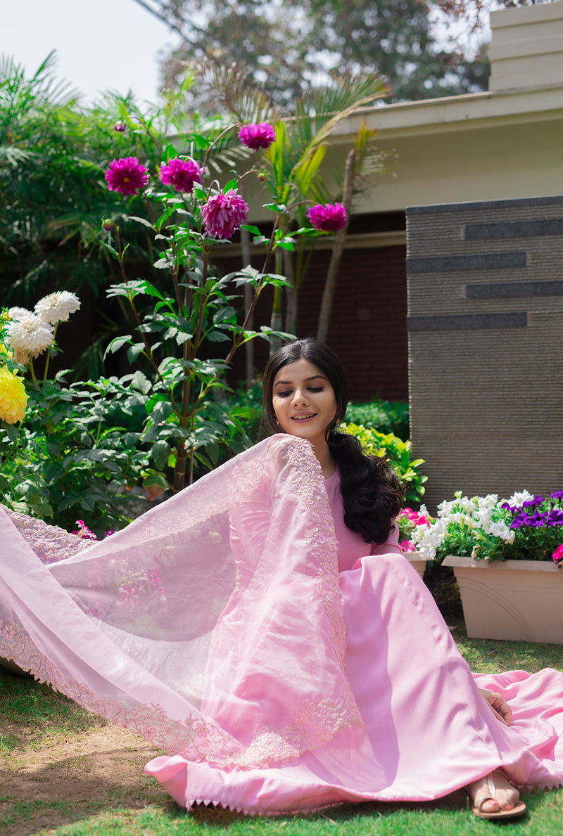 Pink Ankarkali kurta set