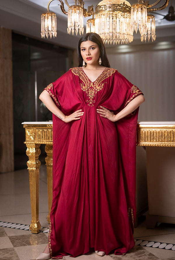 Ruby Red Kaftan