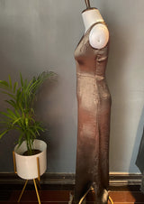 Metallic Brown Evening dress