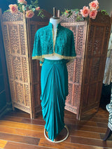 Draped Skirt Set