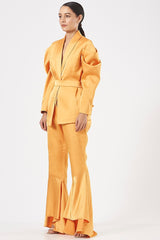 DANDELION YELLOW RADO SATIN PAMT SET