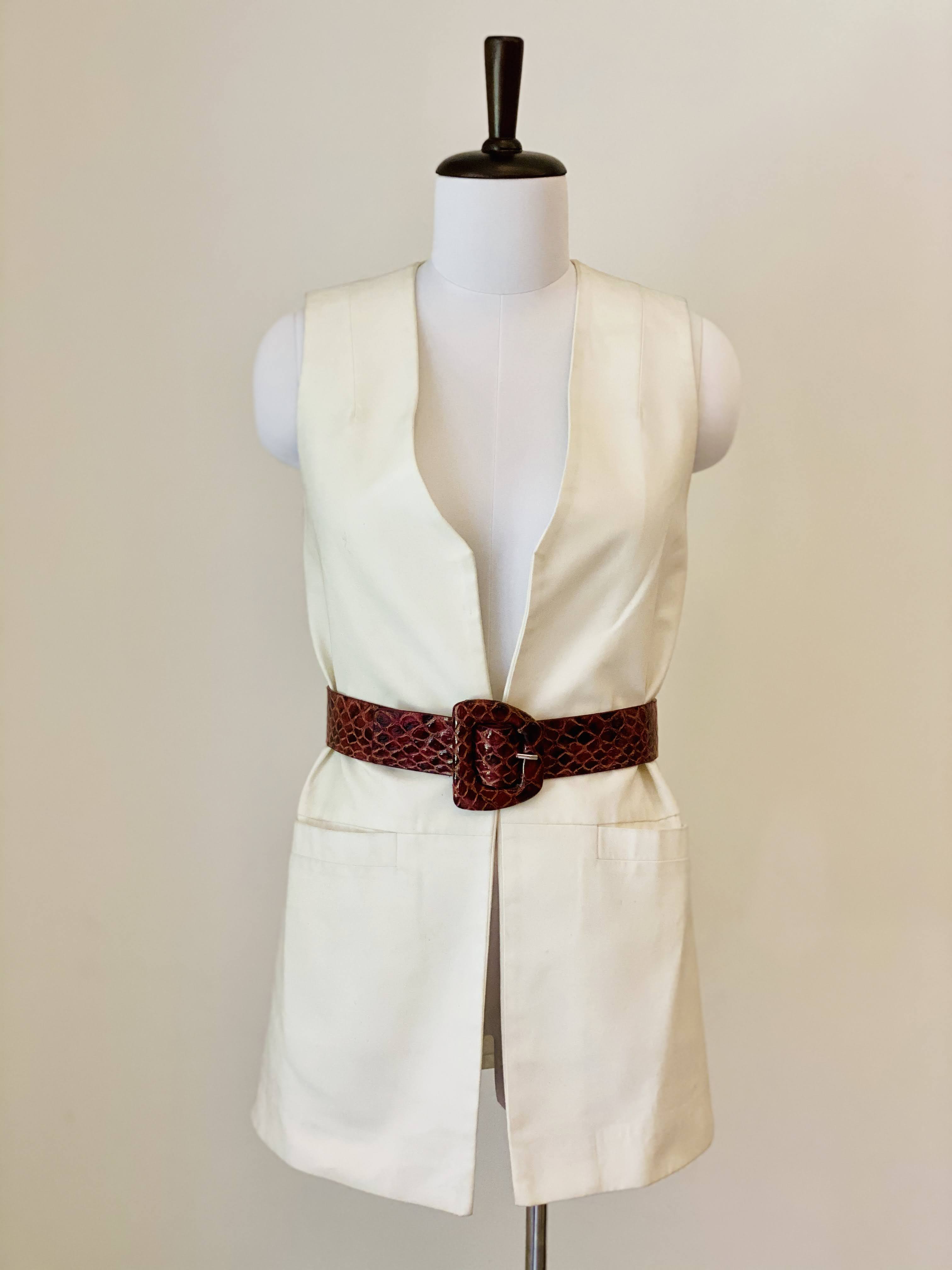 Off-White sleeveless Blazer