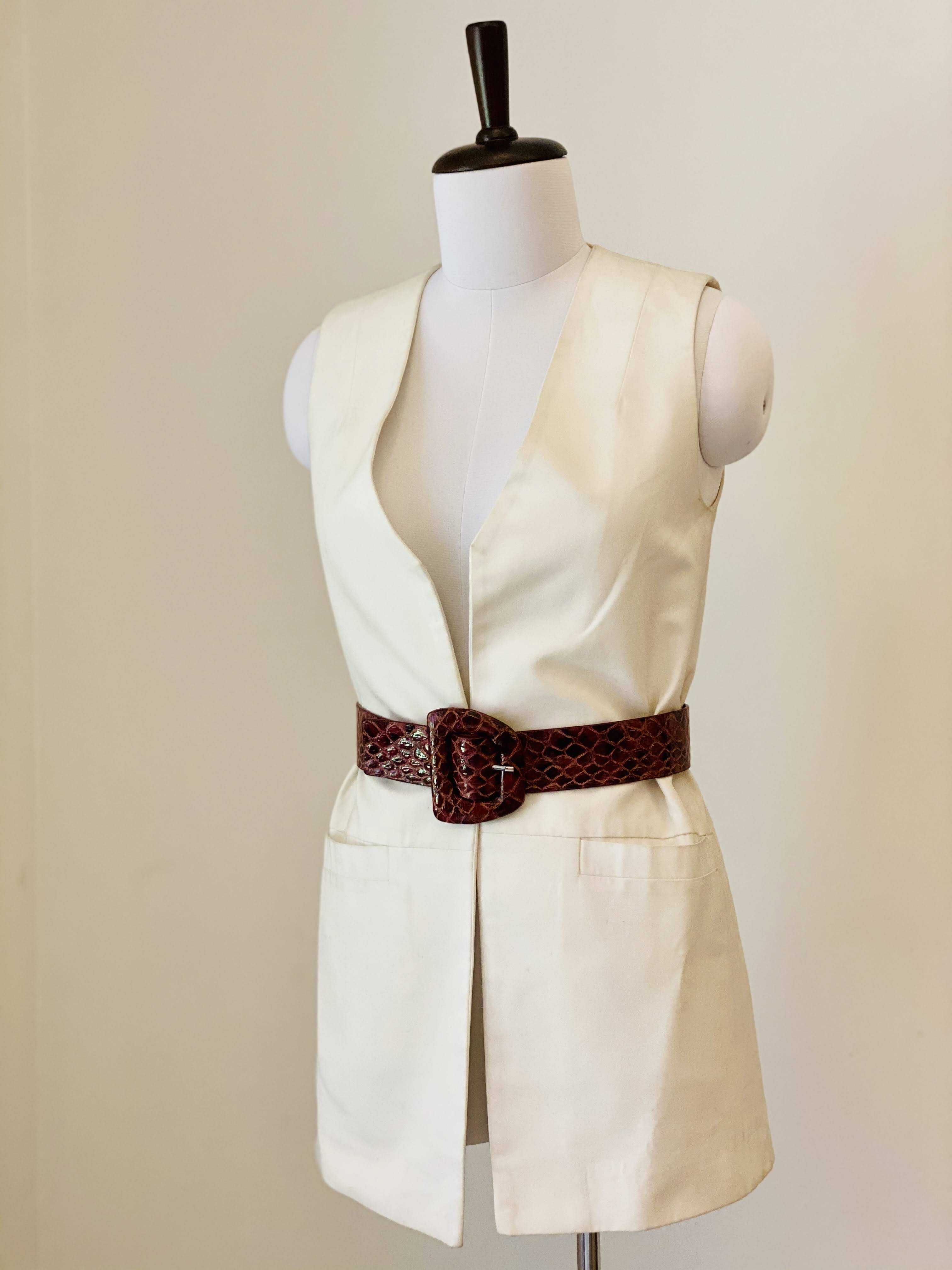 Off-White sleeveless Blazer