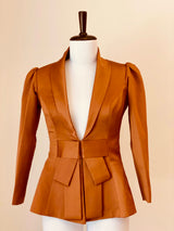 Burnt Caramel Evening Jacket