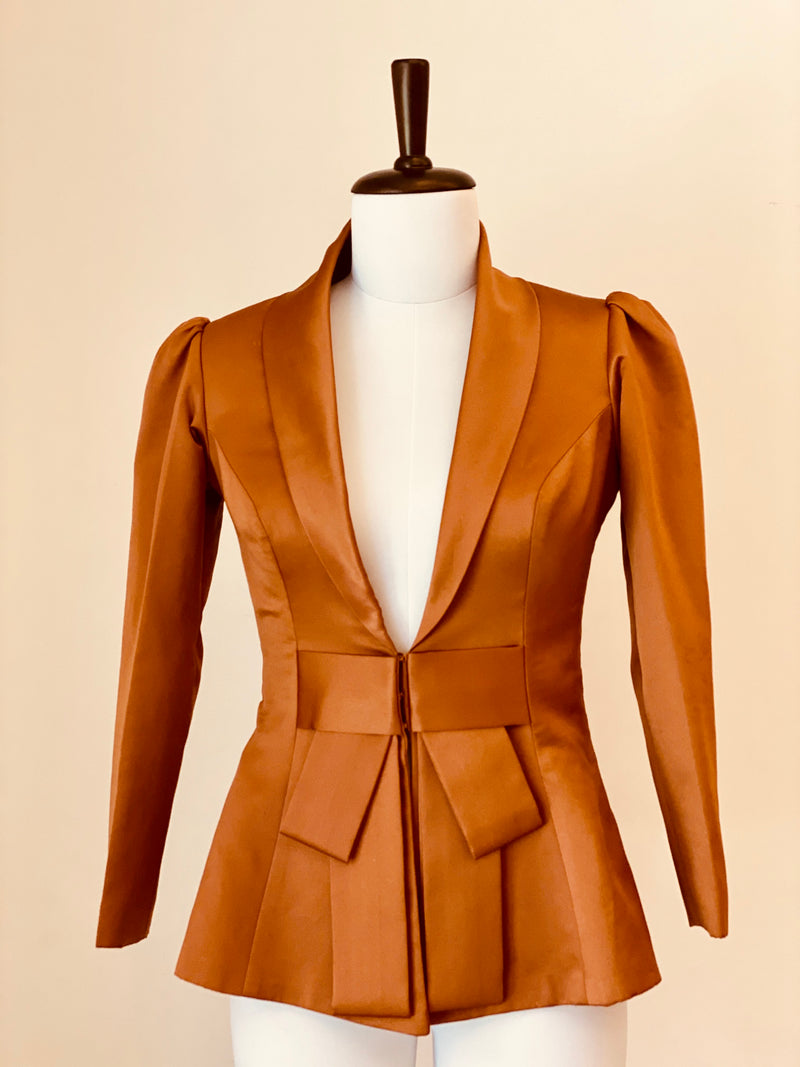 Burnt Caramel Evening Jacket