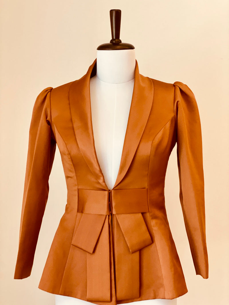 Burnt Caramel Evening Jacket